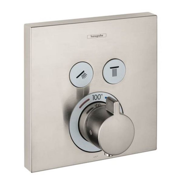 Hansgrohe ShowerSelect 6-in 1-Handle Thermostatic Valve Trim Only w/ Diverter and Temperature Memory