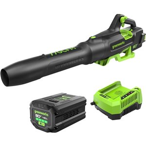 Greenworks 80V 770 CFM Blower with (1) 4 Ah Battery and 4A Charger