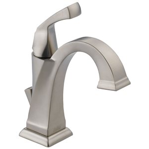 Delta Dryden Stainless Steel 1-Handle Single Hole Bathroom Faucet