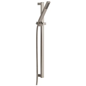 Delta Vero Stainless Steel 1-Setting Hand Shower with Slide Bar