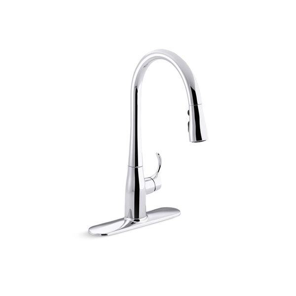 Robinet de cuisine rétractable à 1 poignée sur comptoir Simplice KOHLER