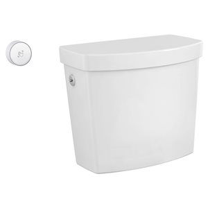 Réservoir de toilette sans contact blanc Cadet American Standard avec capteur de 1,28 gal/chasse à chasse simple