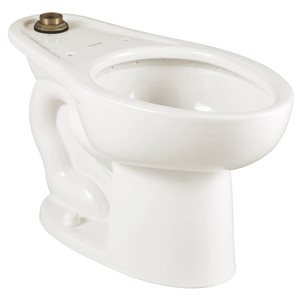 American Standard Madera White Elongated Flushometer Standard Height Toilet Bowl
