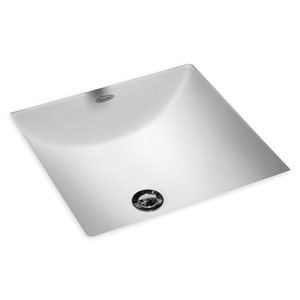 American Standard Studio White Vitreous China Undermount Square Bathroom Sink