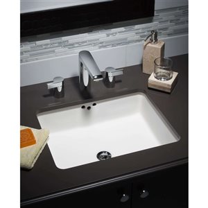 American Standard Boxe White Vitreous China Undermount Square Bathroom Sink
