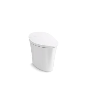 KOHLER Veil White Intelligent 1-Piece Skirted Elongated Dual Flush Bidet Toilet