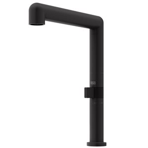 VIGO Jewel Matte Black Single Handle Deck-Mount Pull Down Kitchen Bar Faucet