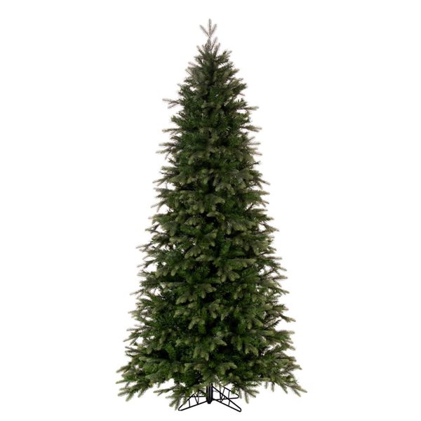 Vickerman 12-ft x 62-in Douglas Fir Slim Unlit Artificial Christmas Tree w/ 5410 PE/PVC Tips