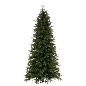 Vickerman 12-ft x 62-in Douglas Fir Slim Unlit Artificial Christmas Tree w/ 5410 PE/PVC Tips