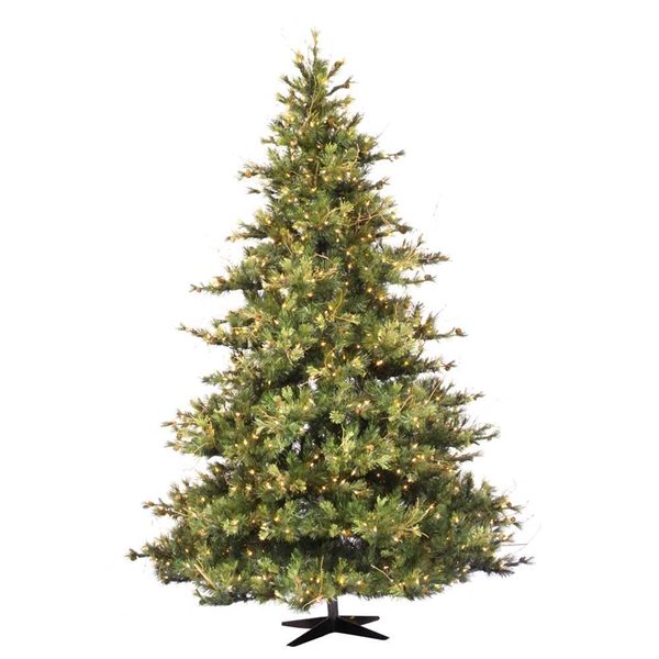 Vickerman 10-ft x 76-in Mixed Country Pine Full Unlit Artificial Christmas Tree w/ 3122 Tips