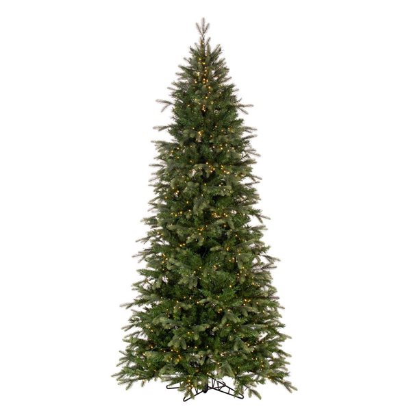 Vickerman 10-ft x 54-n Douglas Fir Slim Artificial Christmas Tree w/ 2000 Warm White LED Lights