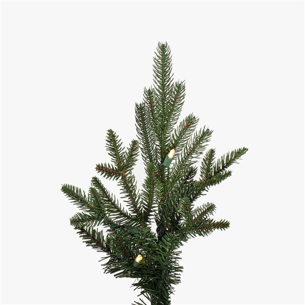 Vickerman 12-ft x 72-in Kamas Fraser Fir Full Artificial Christmas Tree w/ 2950 Warm White LED Lights and 6102 Tips