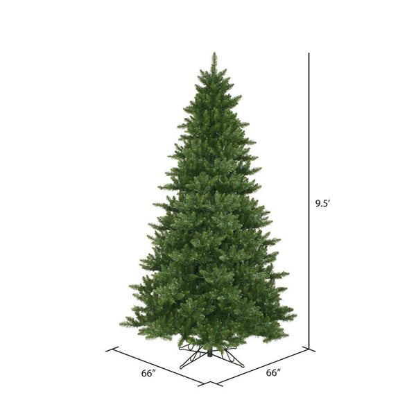 Vickerman 9.5-ft x 66-in Camdon Fir Full Unit Artificial Christmas Tree w/ 3006 PVC Tips