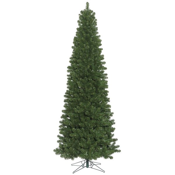 Vickerman 9.5-ft x 47-in Oregon Fir Slim Unlit Artificial Christmas Tree w/ 1254 PVC Tips