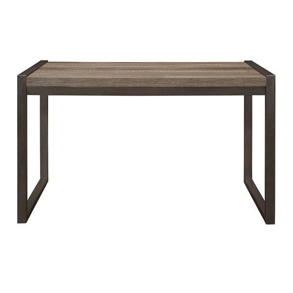 HomeTrend Dogue 24 D x 30 H x 24-in W Brown Faux Wood Writing Desk