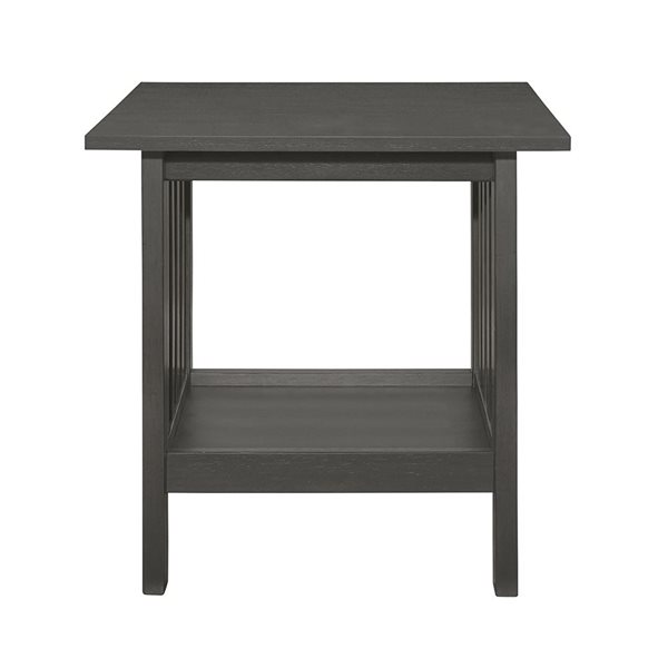 HomeTrend 3-Piece Grey Wood Coffee and End Table Set