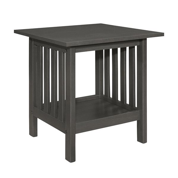 HomeTrend 3-Piece Grey Wood Coffee and End Table Set