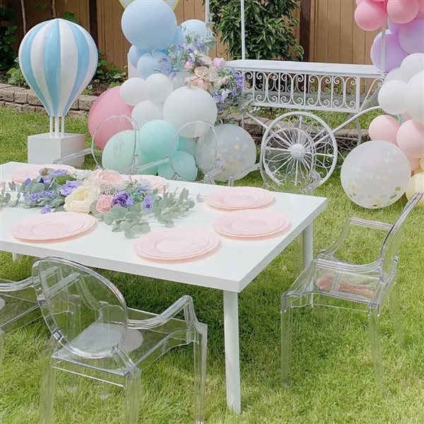 Chaise pour enfants Ghost TAKE ME HOME 25 po h. transparente empilable