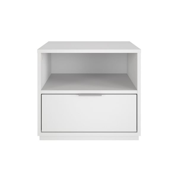 Nexera Hunter White Composite Contemporary Nightstand