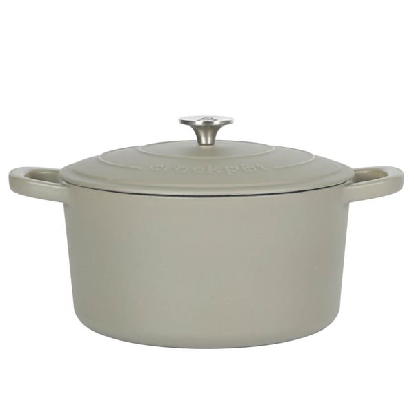 Cocotte ronde en fonte émaillée Artisan Crock-Pot 5,7-L vert avec couvercle