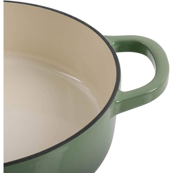 Crock-Pot Artisan 5.7-L Enamelled Cast-Iron Round Green Braiser Pan w/ Lid