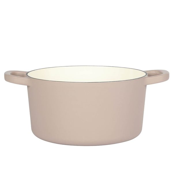 Cocotte ronde en fonte émaillée Artisan Crock-Pot 8-L beige avec couvercle