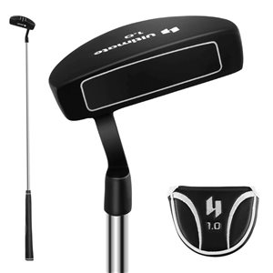 Costway Ultimate 35-in Golf Putter Mallet Style Putter with Alignment Aid Rubber Grip & Head cover