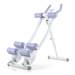 Costway Foldable Core & Abdominal Workout Trainer with Adjustable Heights