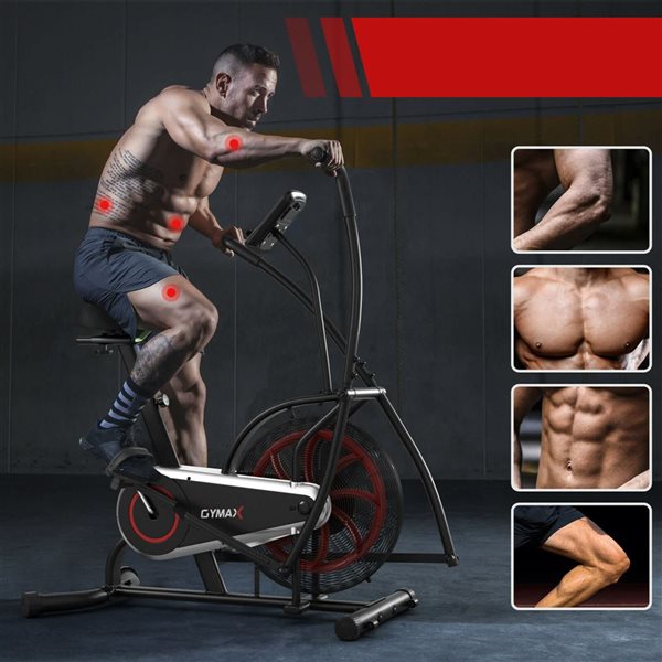 Costway Exercise Bike with Clear LCD Display SP37621BK RONA