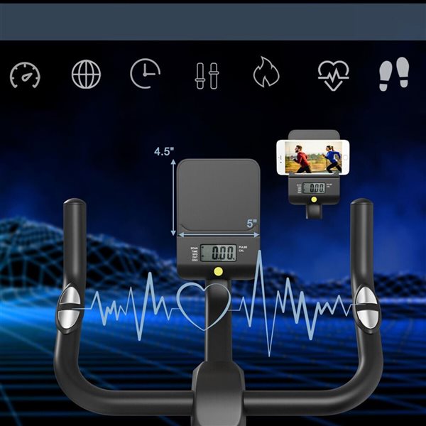 Costway Magnetic Resistance Stationary Bike for Home Gym