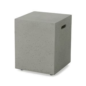 Cache-bonbonne de propane en béton léger gris Mondawe