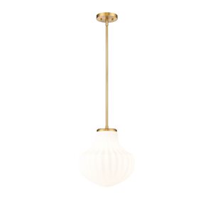 Z-Lite Newbury Gold Industrial 1-Light Pendant Light