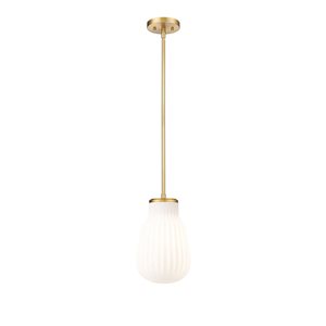 Z-Lite Newbury Gold Industrial 1-Light Pendant Light