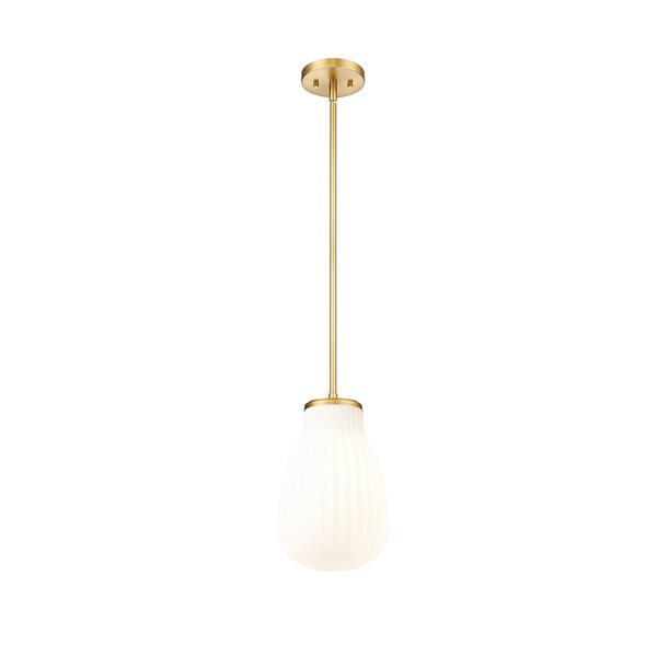 Z-Lite Newbury Gold Industrial 1-Light Pendant Light