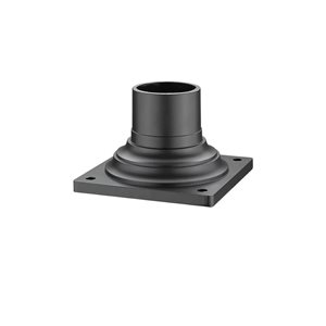Z-Lite 4-in Deep Bronze Traditional Pier Mount