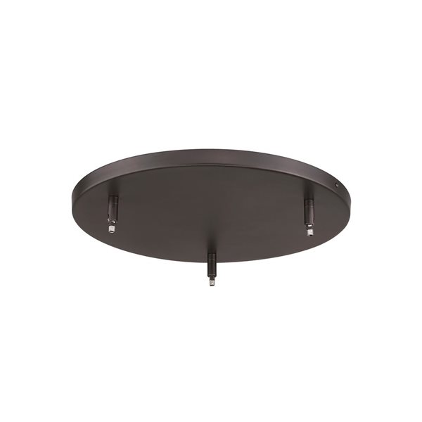 Z-Lite Bronze Steel 3-Port Canopy Ceiling Light Mount