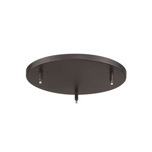 Z-Lite Bronze Steel 3-Port Canopy Ceiling Light Mount