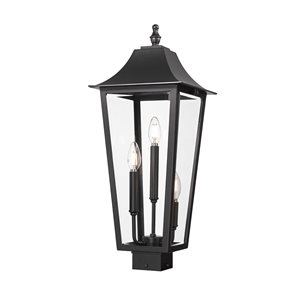 Z-Lite Gannon 25-in H Transitional 3-Light Outdoor Light Post