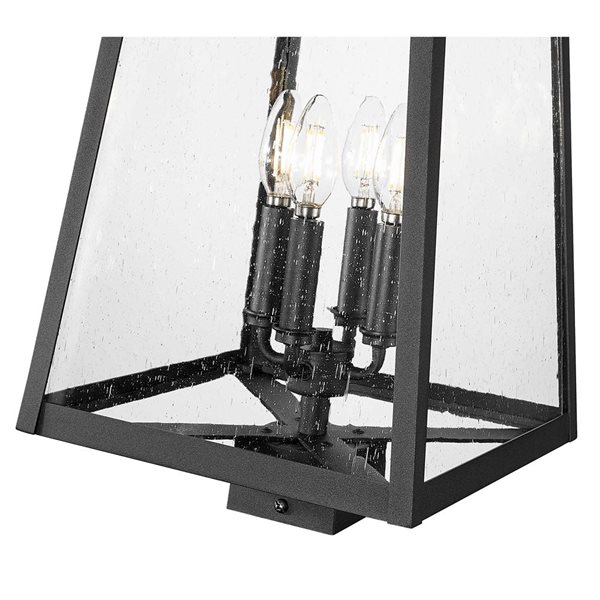 Z-Lite Rainer 23-in H Industrial 4-Light Outdoor Light Post
