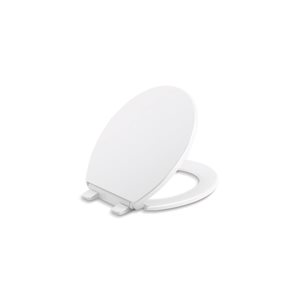 KOHLER Brevia White Quick Release Round Front Toilet Seat