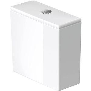 Duravit DuraStyle White Vitreous China Dual Flush Toilet Tank