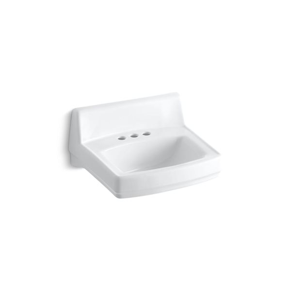 KOHLER Greenwich 20-3/4 x 18-1/4-in Centerset Wall Mount Bathroom Sink