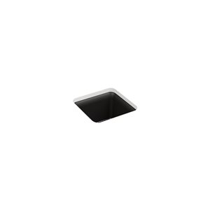 KOHLER Cairn 15-1/2-in Black 1 Bowl Undermount Neoroc Bar Sink