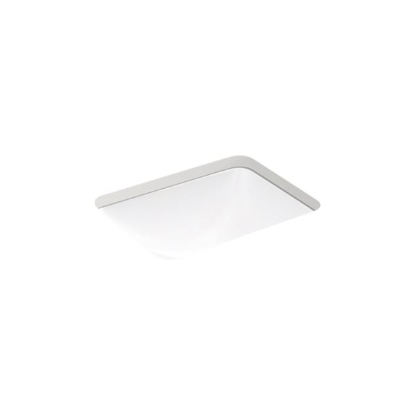 Lavabo de salle de bains KOHLER Caxton rectangulaire sous comptoir