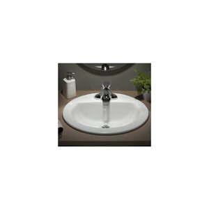 Lavabo de salle de bains American Standard Colony milieu sur comptoir