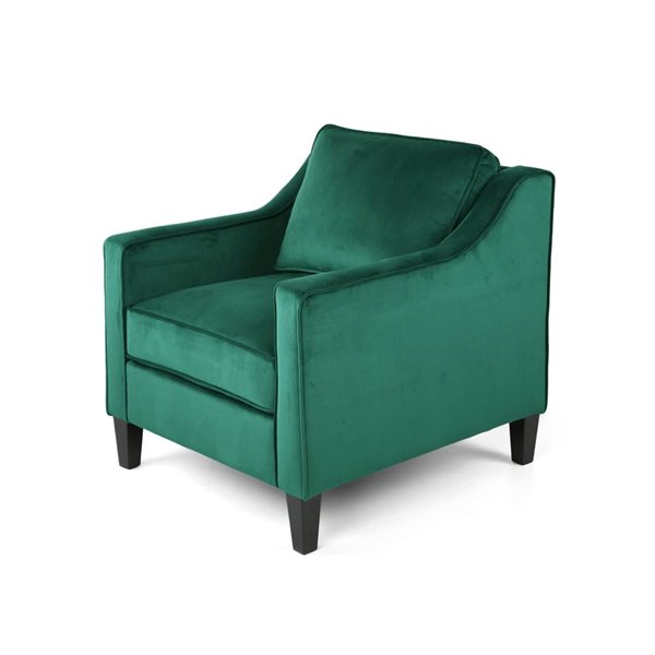 Flynama Green Velvet Club Chair