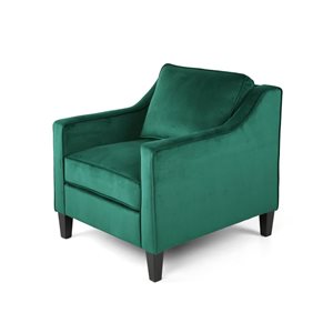 Flynama Green Velvet Club Chair