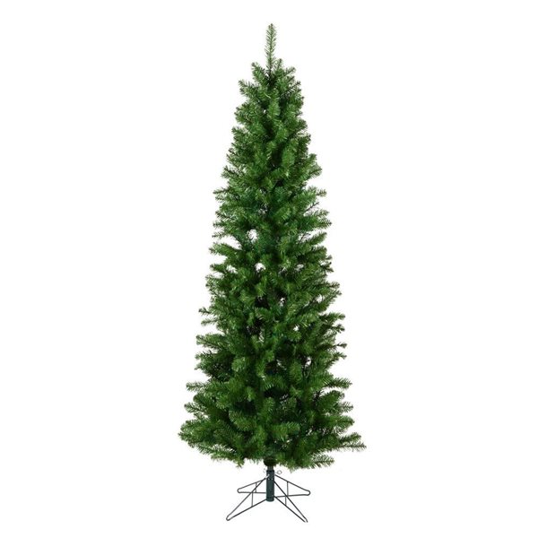 Vickerman 9.5-ft x 44-in Salem Pine Pencil-Shape Unlit Artificial Christmas Tree w/ 1171 PVC Tips