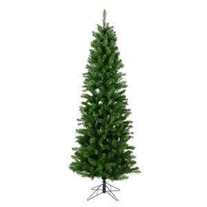 Vickerman 9.5-ft x 44-in Salem Pine Pencil-Shape Unlit Artificial Christmas Tree w/ 1171 PVC Tips