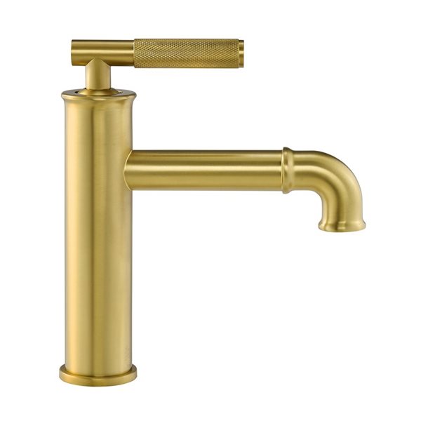 Swiss Madison Bordeaux Brushed Gold Single Lever Handle Deck Mount Bathroom Faucet